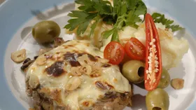 Рецепты с сырами, говядиной и шампиньонами