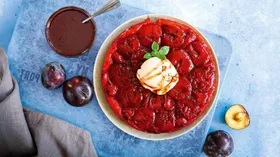 Открытый пирог с алкоголем