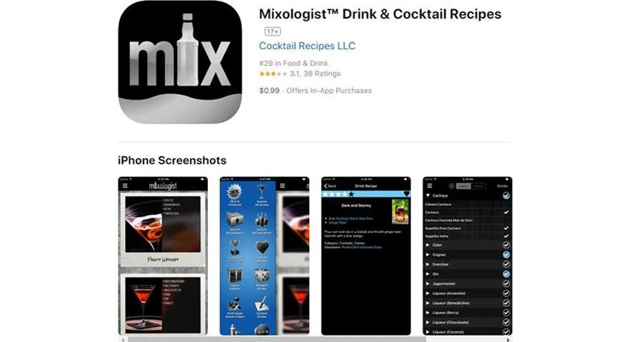 Приложение Mixologist