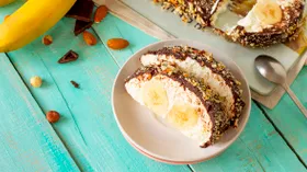 Творожно-банановый десерт