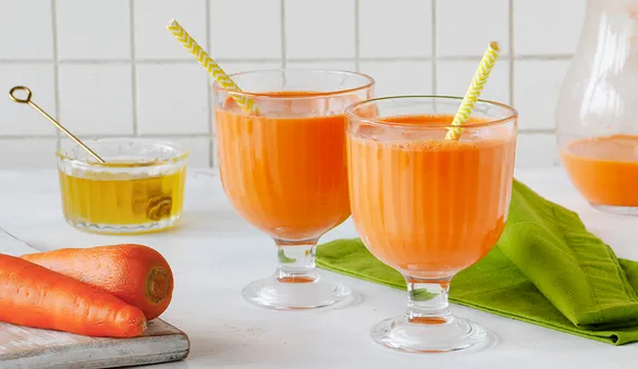 Морковный сок со сливками