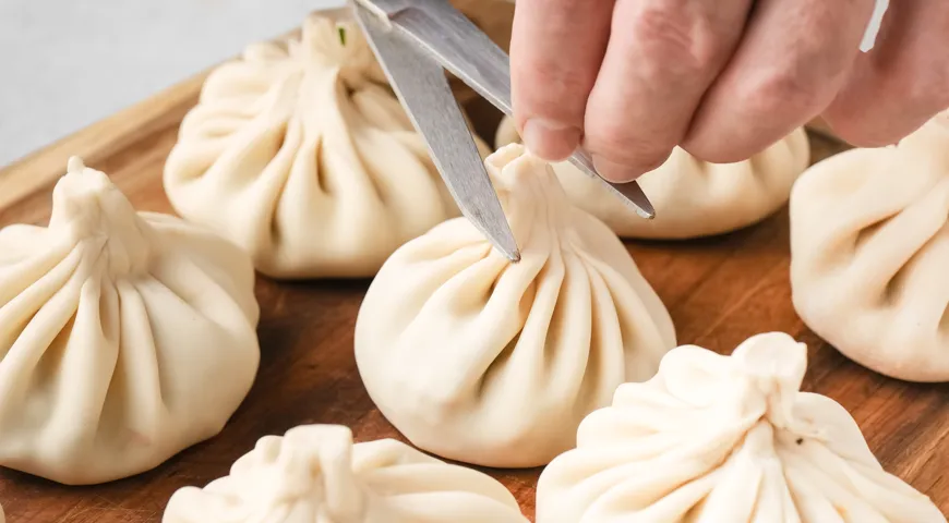 Хинкали с грибами