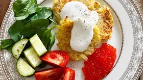 Картофельные драники с сыром