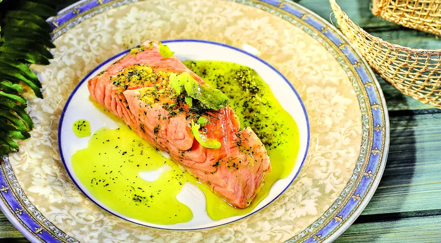 Форель с ароматными маслами 