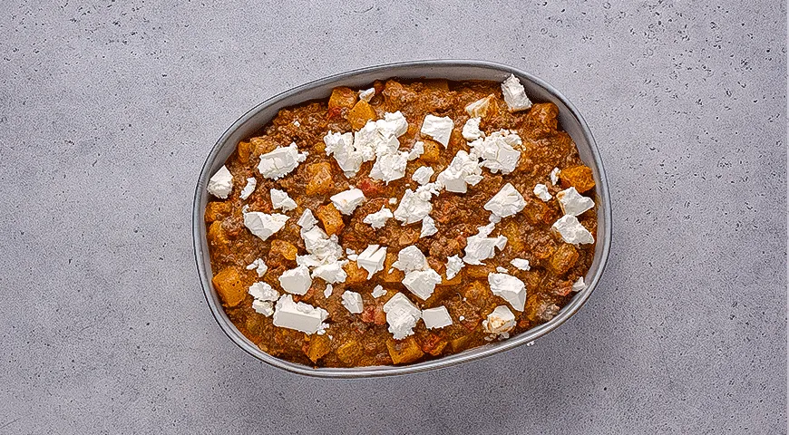 Тыквенная запеканка с фаршем