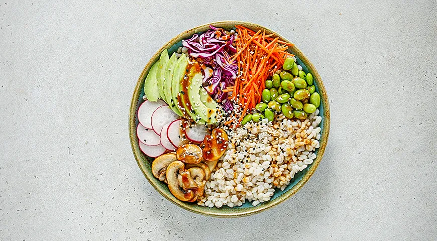 Мисо-боул с перловкой