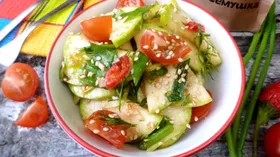 Простые рецепты с кабачком и кунжутом