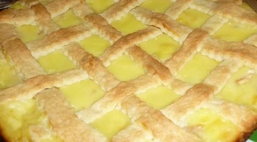 Готовим яблочный пирог с заварным пудингом