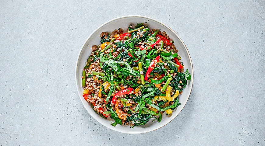 Стир-фрай из гречки