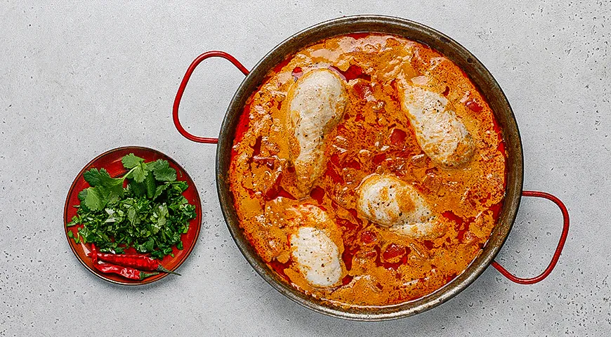 Кокосовое карри с курицей