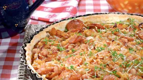 Рецепты с овощами, беконом и фасолью