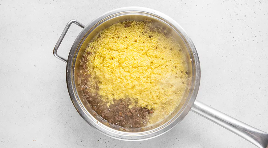 Пшенная каша с фаршем