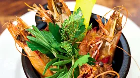 Рецепты с овощами, маслом оливковым и тигровыми креветками