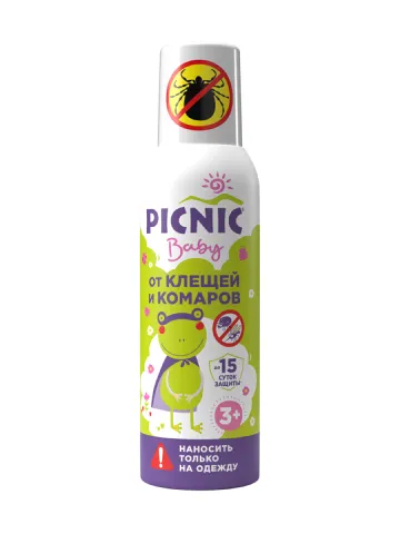 Picnic Baby - аэрозоль от клещей и комаров 125 см3
