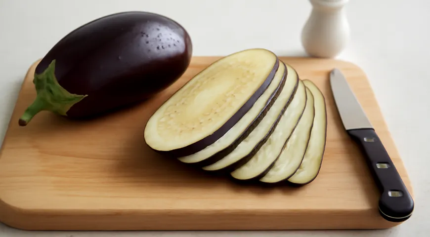 Рулетики из баклажанов с помидорами, сыром и чесноком