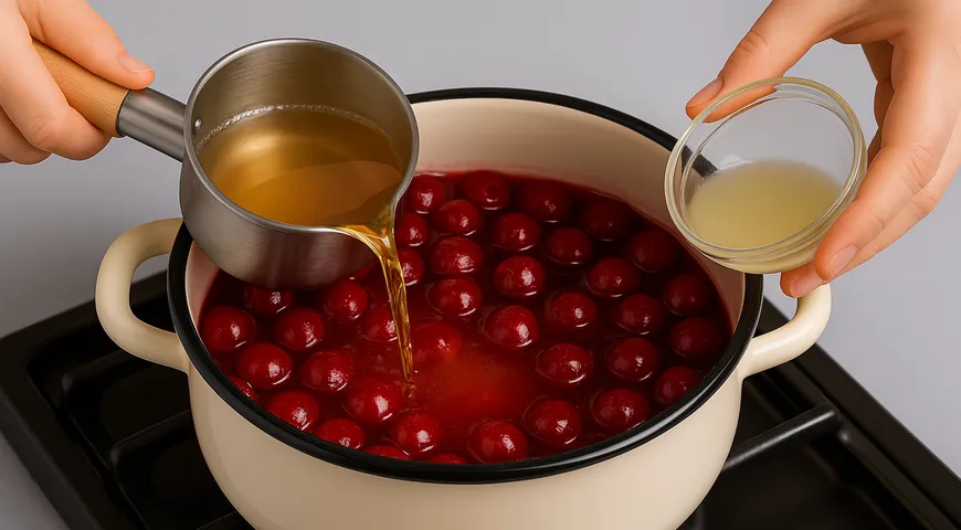 Вишня в желе на зиму