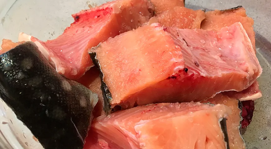 Куски соленой кунджи