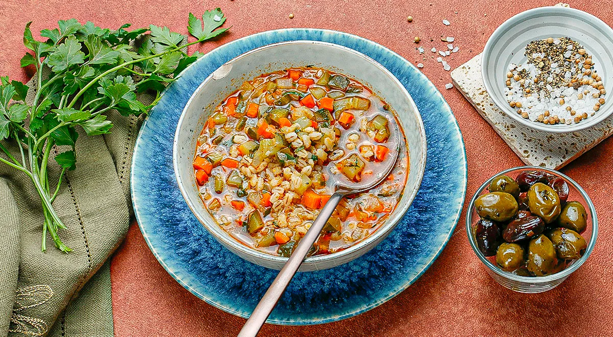 Рецепт постного рассольника с томатной пастой