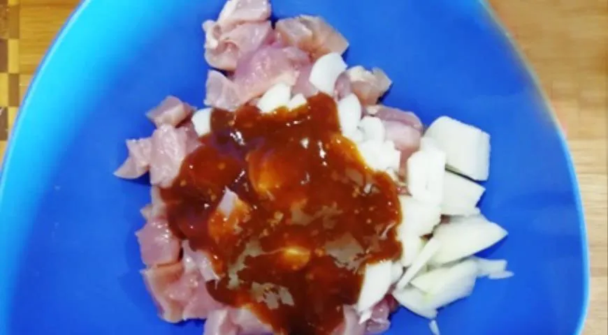 Фриттата с курицей