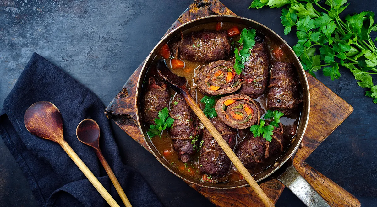 Мясные рулеты с беконом