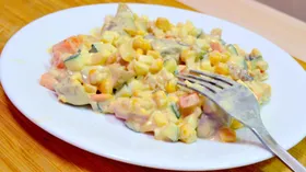 Рецепты на ужин с кукурузой и яйцом