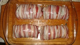Рецепты с беконом, маслом оливковым и шампиньонами