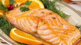 Лосось в апельсиновом соусе