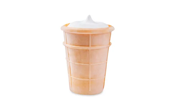 Пломбир в вафельном стаканчике