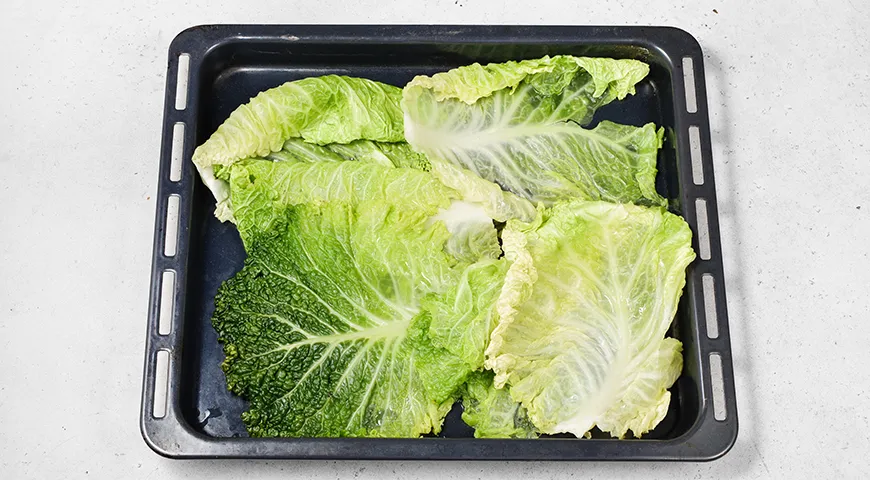 Голубцы из савойской капусты с рисом и овощами