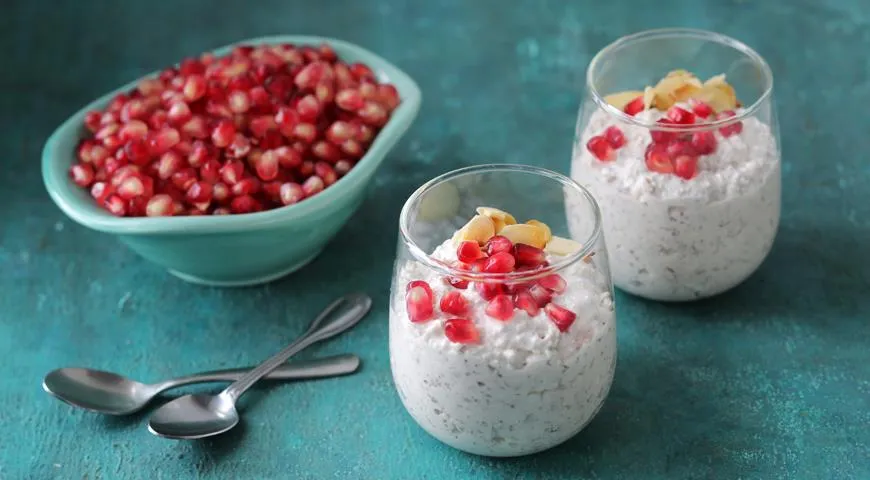 Овсянка с гранатовым соком