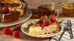 Цветаевский пирог с малиной