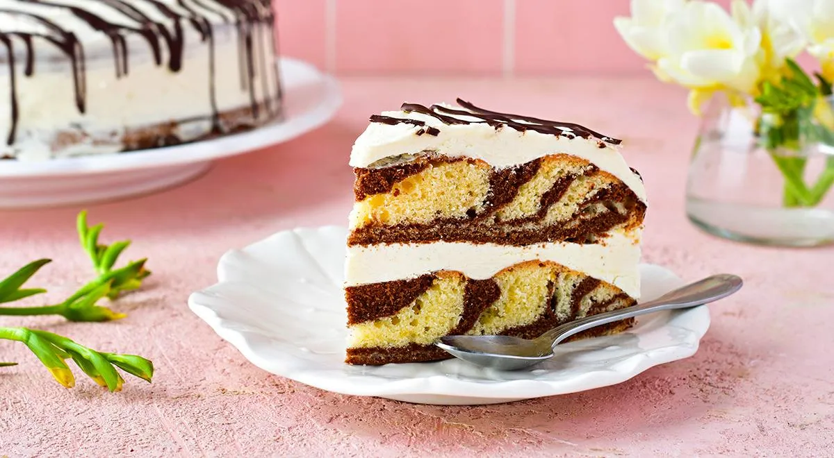 Пирог Зебра: классический, на молоке, на сметане, на кефире, из творога и облегченный