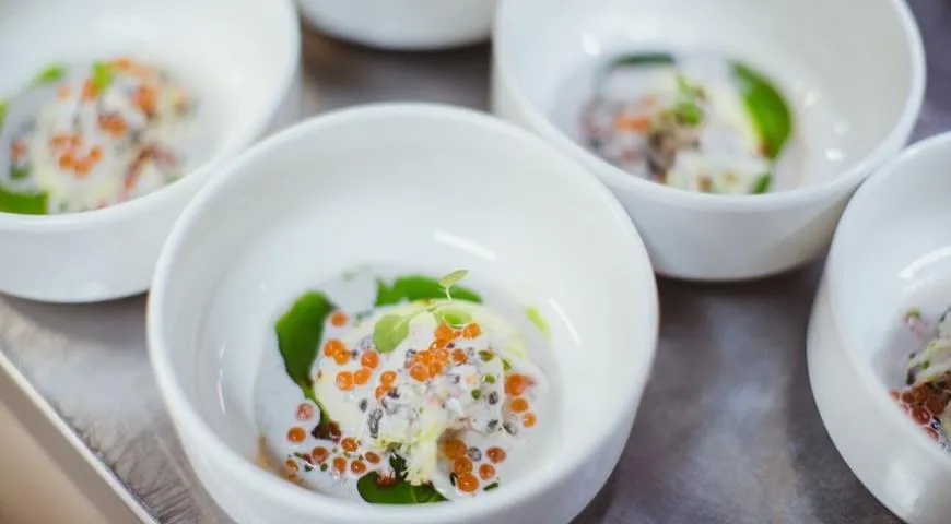 Блюдо Вайехо с икрой