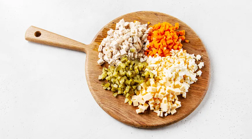 Оливье с сыром