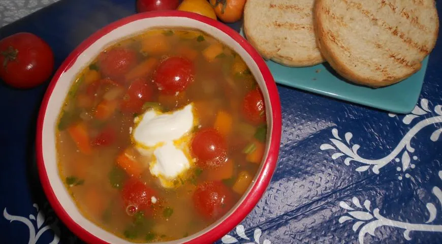 Рецепт чечевичного супа со шпинатом