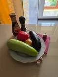 Соте из кабачка и баклажана