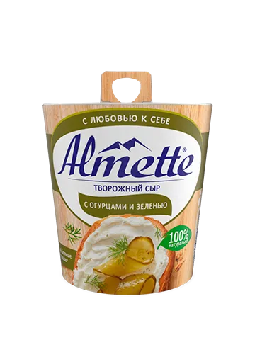 ALMETTE Сыр творож огурец/Зел 60% 150г