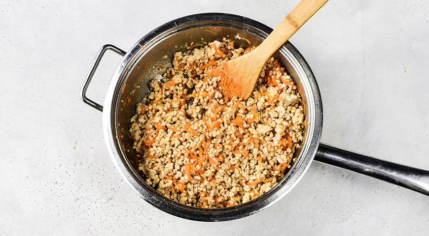 Макароны по-флотски с куриным фаршем