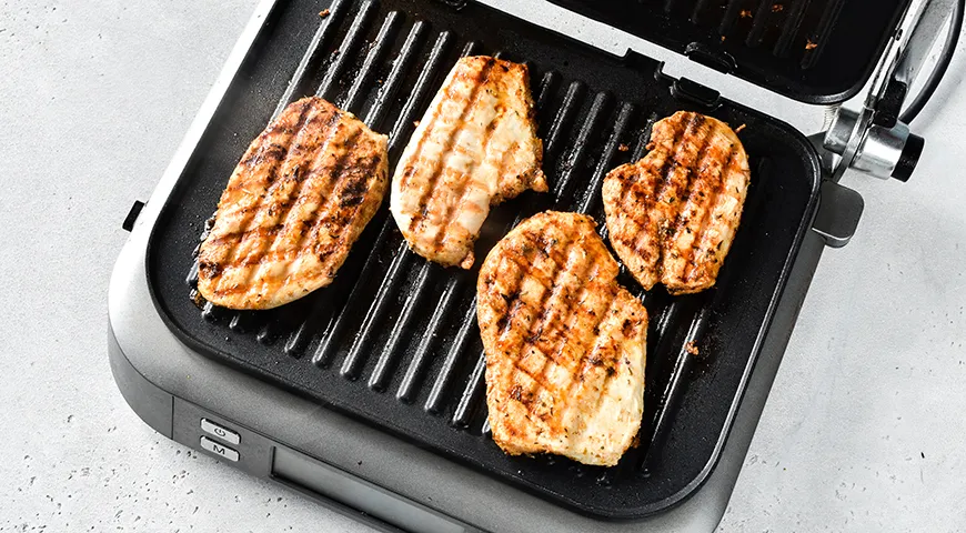 Куриное филе на электрогриле