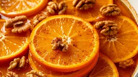 Апельсины с мёдом и корицей