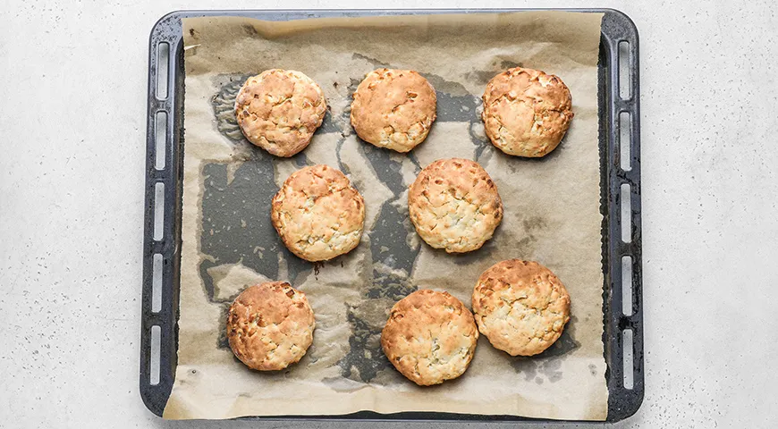 Творожные булочки с яблоками