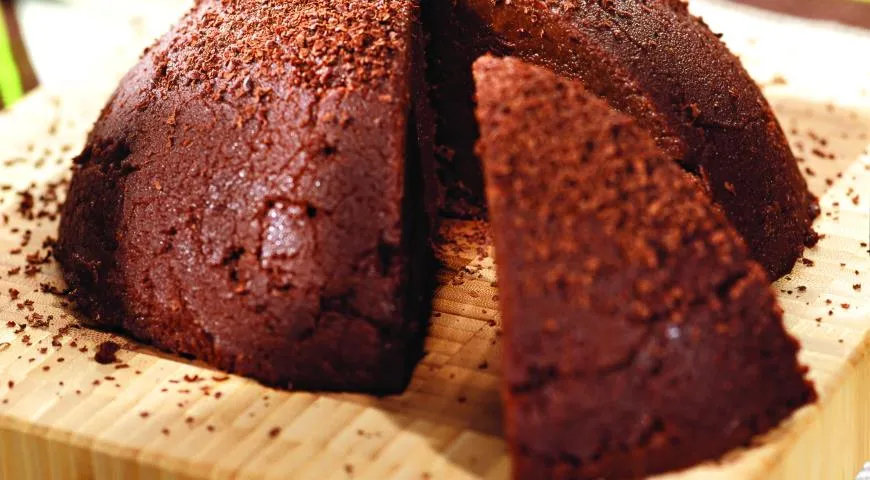 Шоколадный пудинг из манной крупы