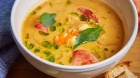 Рецепты с молоком, молоком кокосовым и креветками