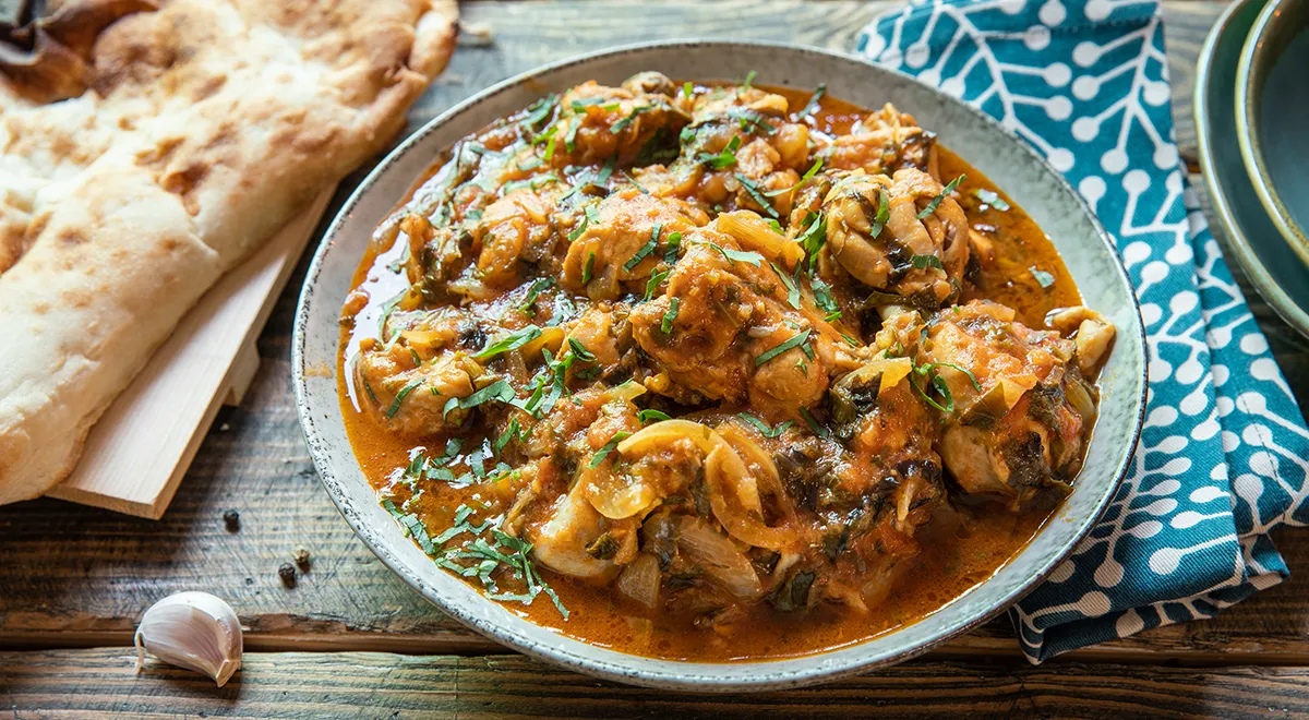 Чахохбили из курицы в казане