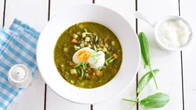 Суп с яйцом