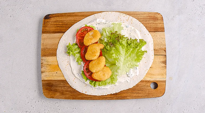 Роллы с наггетсами