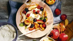 Рецепты со сливами и персиком