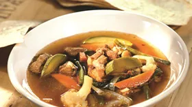 Рецепты с мясом, сельдереем и фасолью