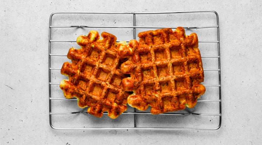 Кабачковые вафли в вафельнице