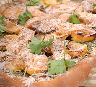 Картофельный пирог со шпинатом